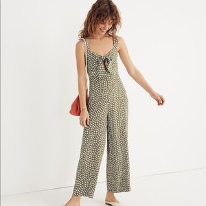 Plumeria Cutout Jumpsuit in Mini Daisy